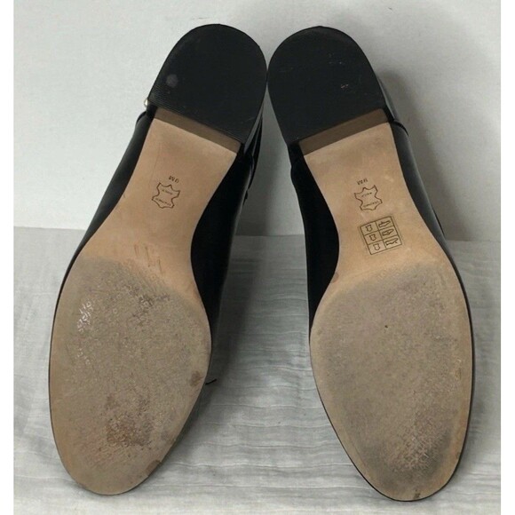 Tory Burch Kira Leather Booties Women's Boots 9M Black Gold Hardware Buckle EUC - Picture 4 of 6